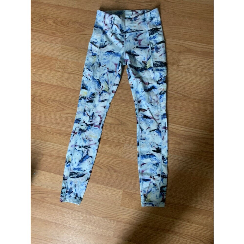 Lululemon  Speed Full Length Pull-On Leggings Pants Tie Dye  size 4